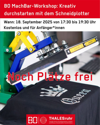 BO MachBar Workshop "Kreativ durchstarten mit dem Schneidplotter"