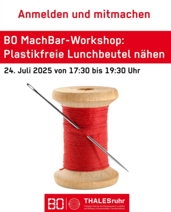Workshop "Plastikfreie Lunchbeutel nähen" am 24.7.2025