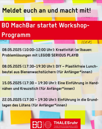 BO MachBar startet Workshop-Programm!