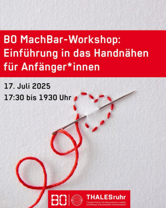 Workshop "Handnähen" am 17. Juli 2025